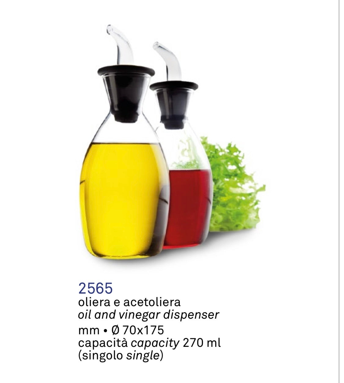 Glass Oil and Vinegar dispenser